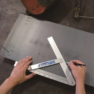 Aluminium smygvinkel - 30 cm