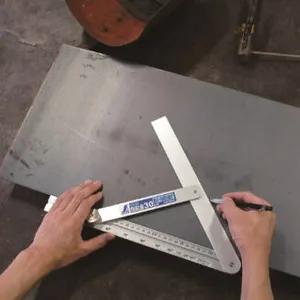 Aluminium smygvinkel - 30 cm