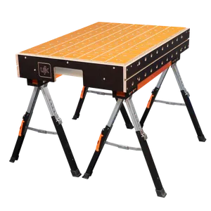 UJK Multifunction Arbetsbord Mk II med 2x sågbockar+ UJK Bordsskiva MFT / T-spår