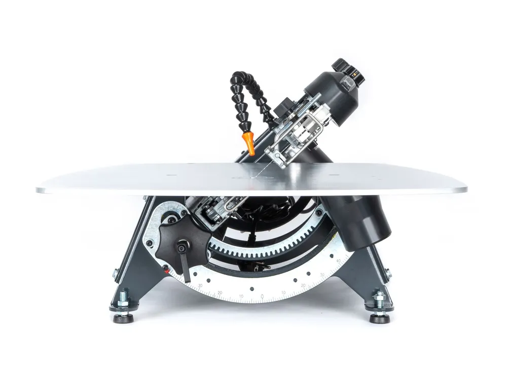 EXMAC Precisionsfigursåg 530 Stort bord med Underrede
