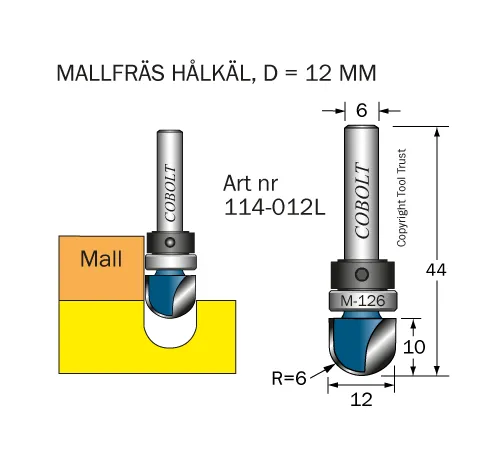 Mallfräsar med styrlager