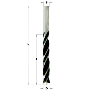 Träspiralborr centrumspets diameter 3-12mm