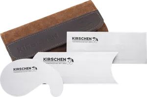 Kirschen Sickelsats, 3 delar, fodral av mocka