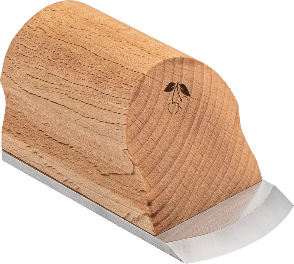 Kirschen Handhyvel 'Flatfix', 95x50x4,5 mm | Rund egg