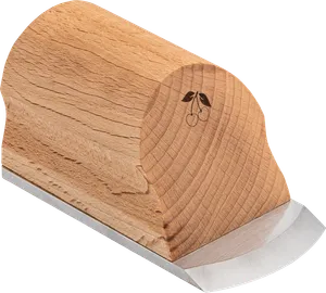 Kirschen Handhyvel 'Flatfix', 95x50x4,5 mm | Rund egg