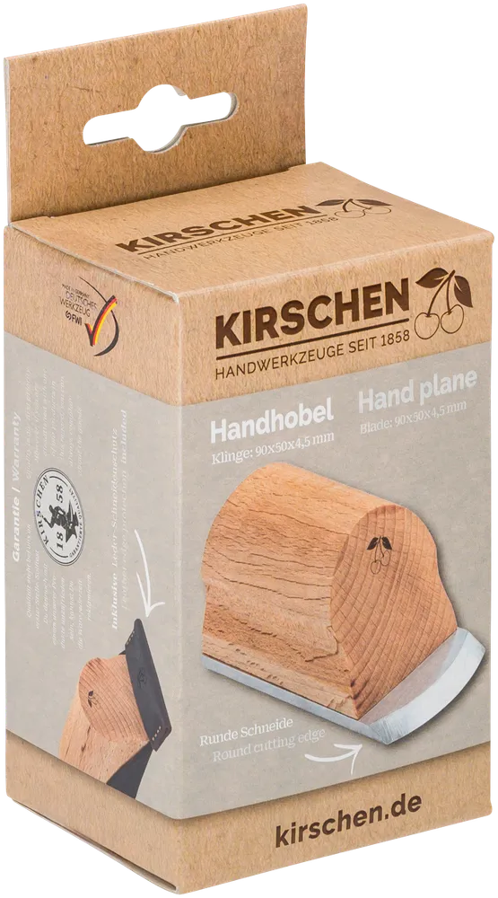 Kirschen Handhyvel 'Flatfix', 95x50x4,5 mm | Rund egg