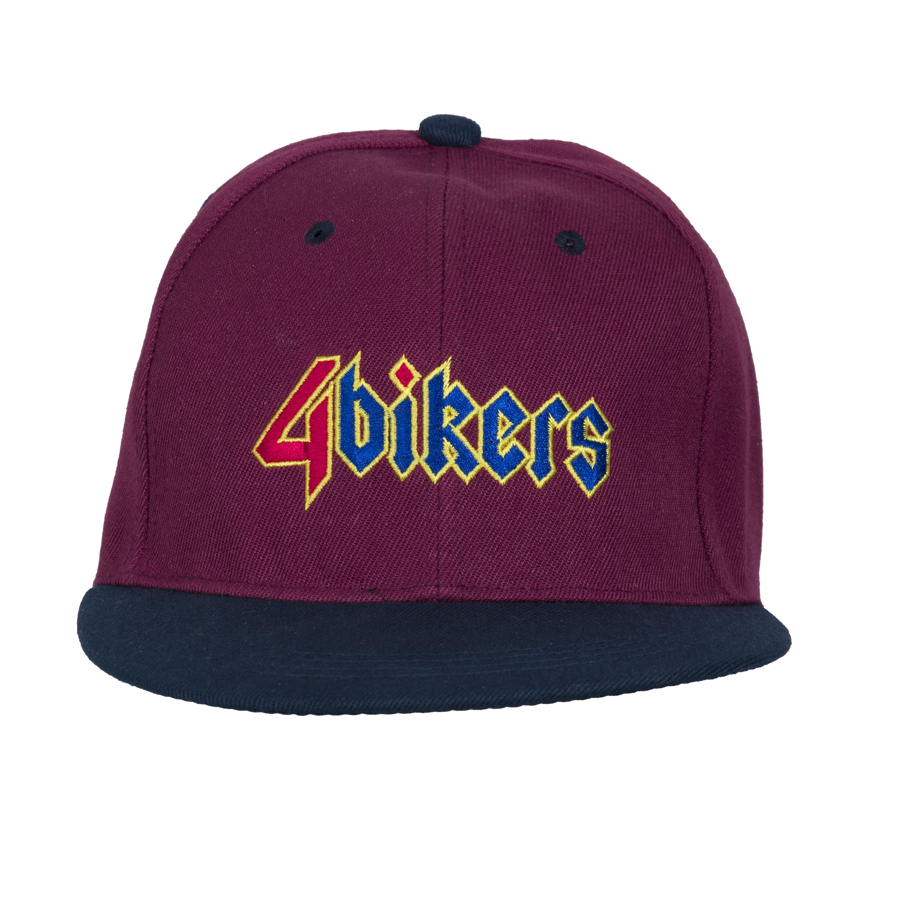 Keps Snap Back 4Bikers Vinröd