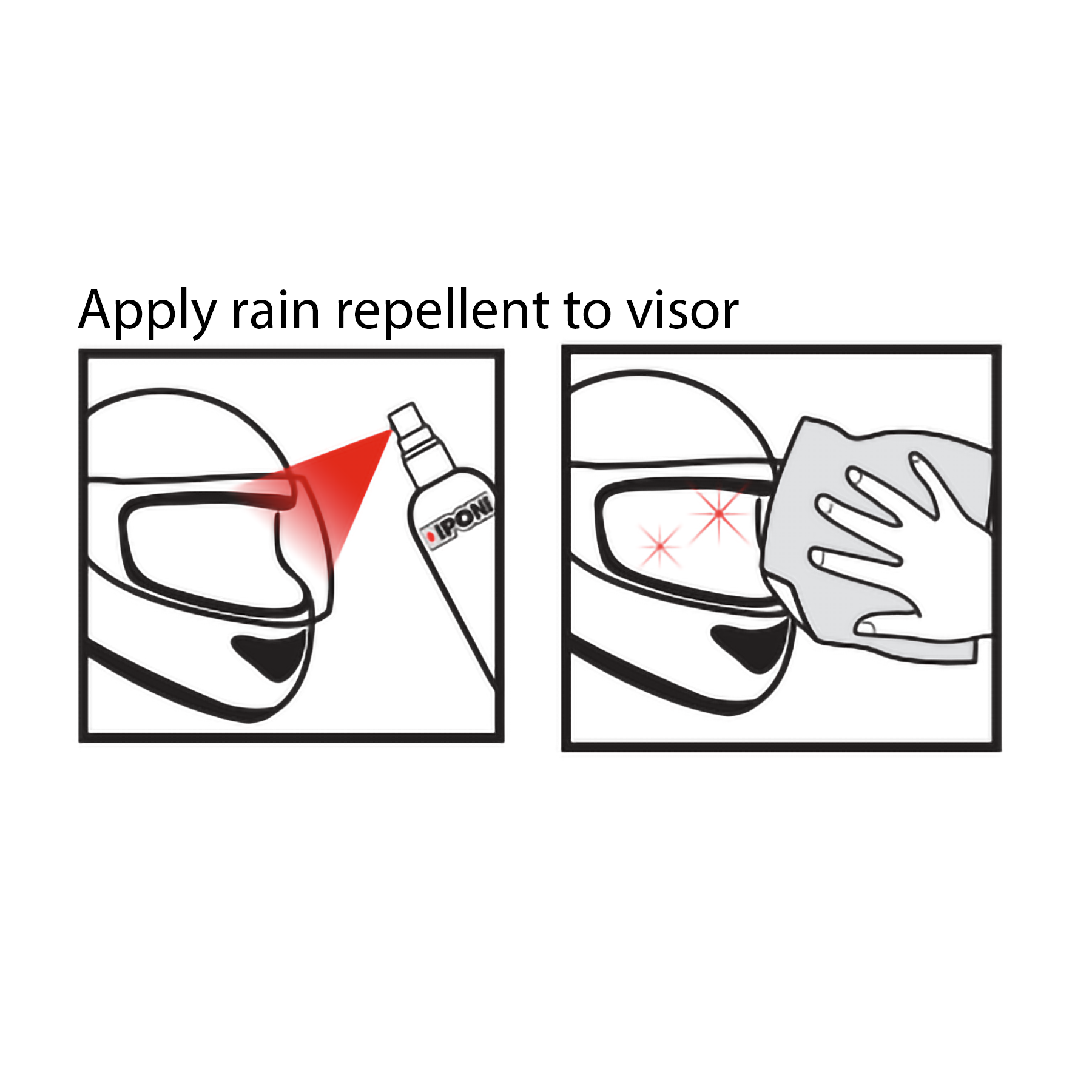 Ipone Visor Rain-Off