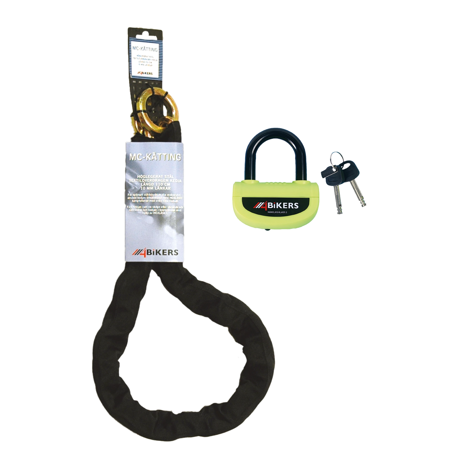 4Bikers Låsset Hänglås MC-kätting