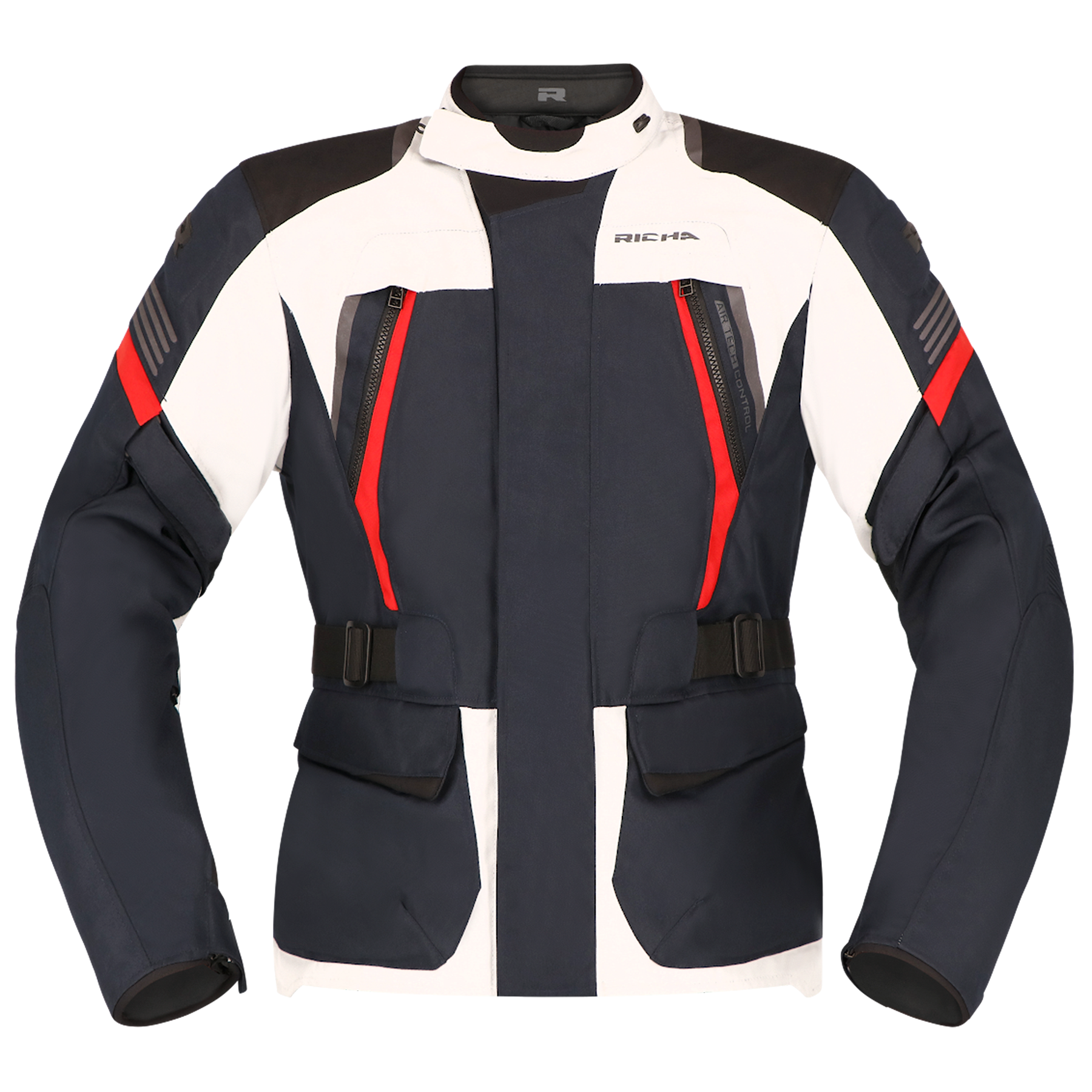 Richa Phantom 3 Jacket Navy/Light Grey/Red