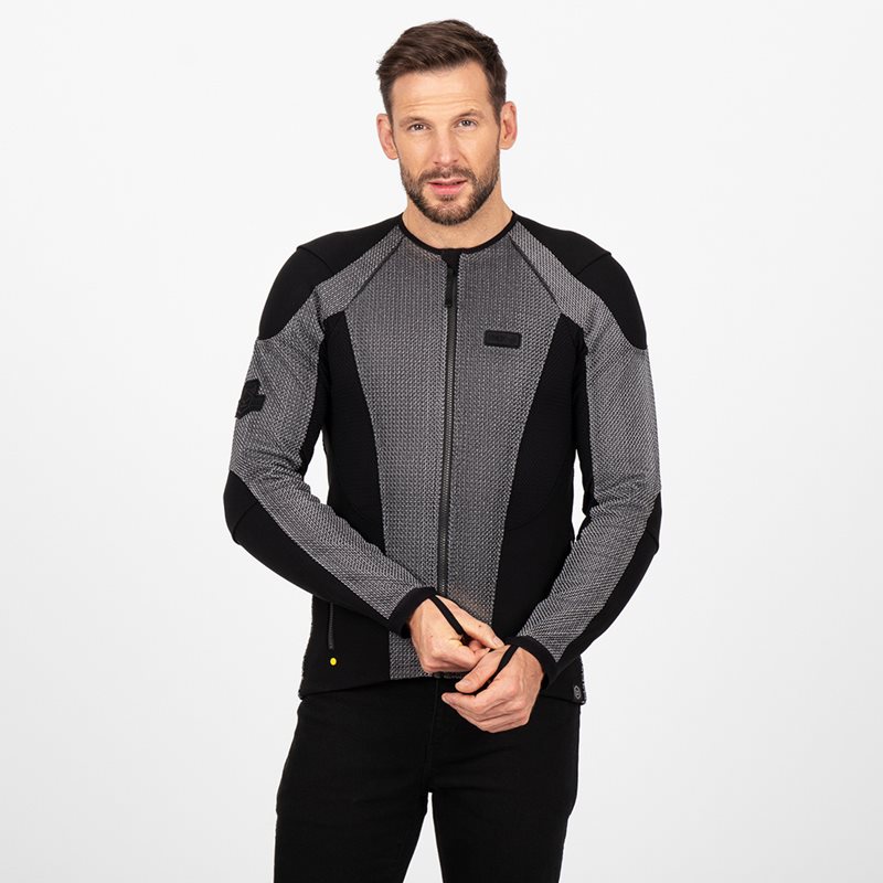 Skyddströja Knox Urbane Pro Mk3 Herr Ringbrynjesilver/Svart