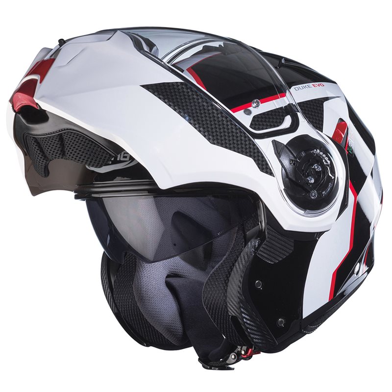 Hjälm Caberg Duke Evo Move Svart/Vit/Röd