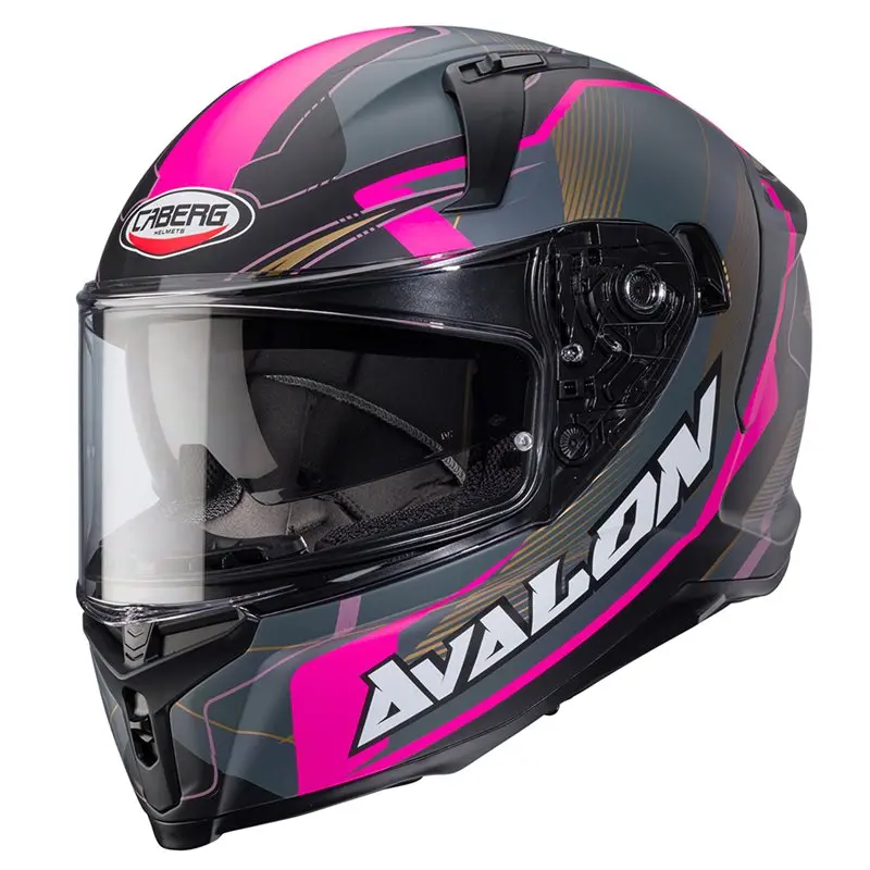 Caberg Avalon X Optic Matt Svart/Grå/Rosa