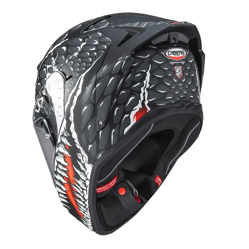 Hjälm Caberg Drift Evo II Crok Matt Svart/Antracit/Röd