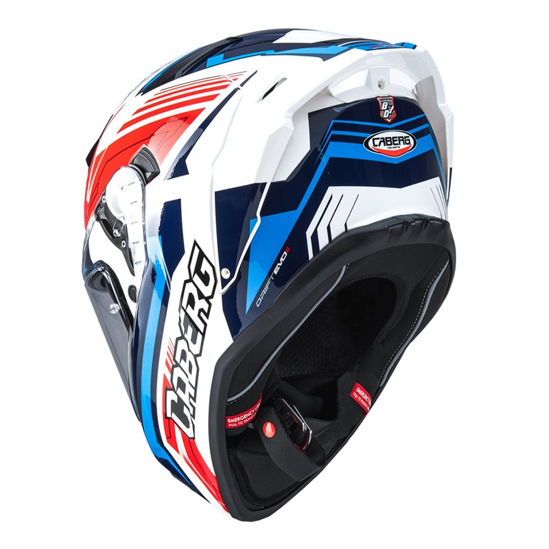 Hjälm Caberg Drift Evo II Jarama Vit/Röd/Blå