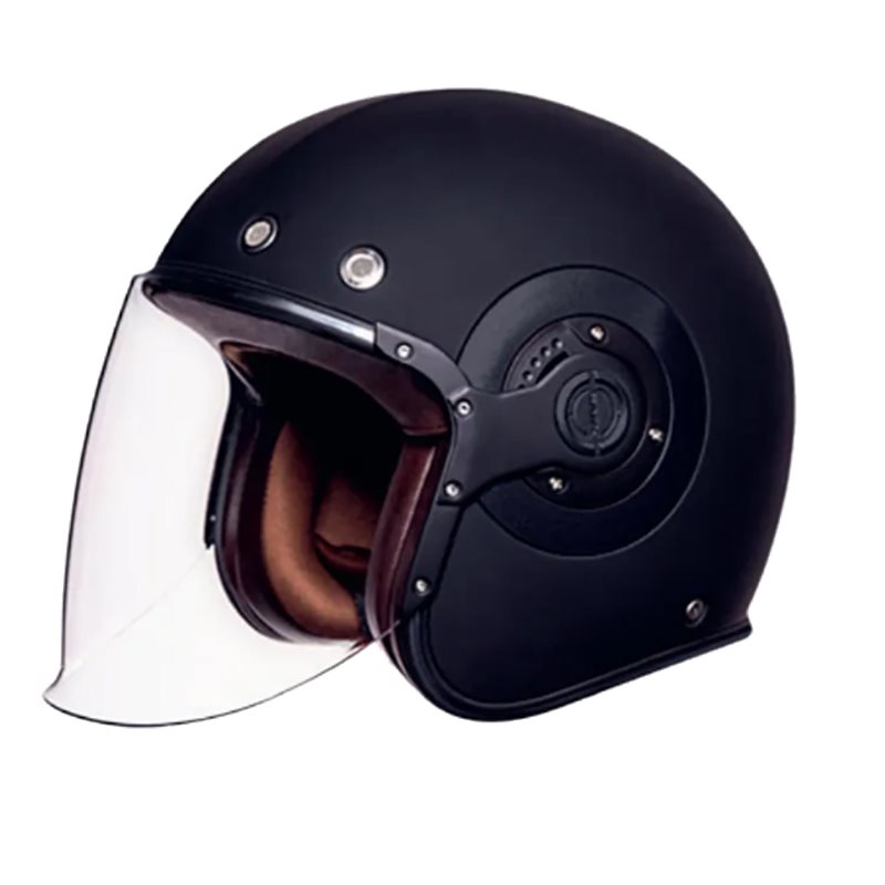 Hjälm Smk Retro Jet Mattsvart