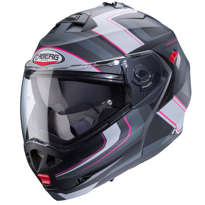 Hjälm Caberg Duke X Tour Matt Sv./Rosa/Ant./Silv.