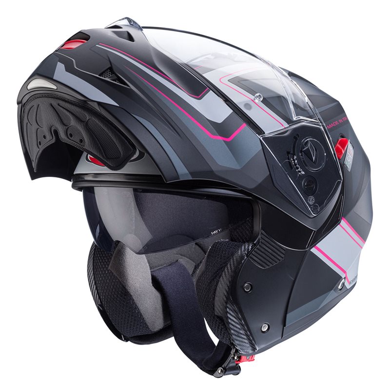 Hjälm Caberg Duke X Tour Matt Sv./Rosa/Ant./Silv.