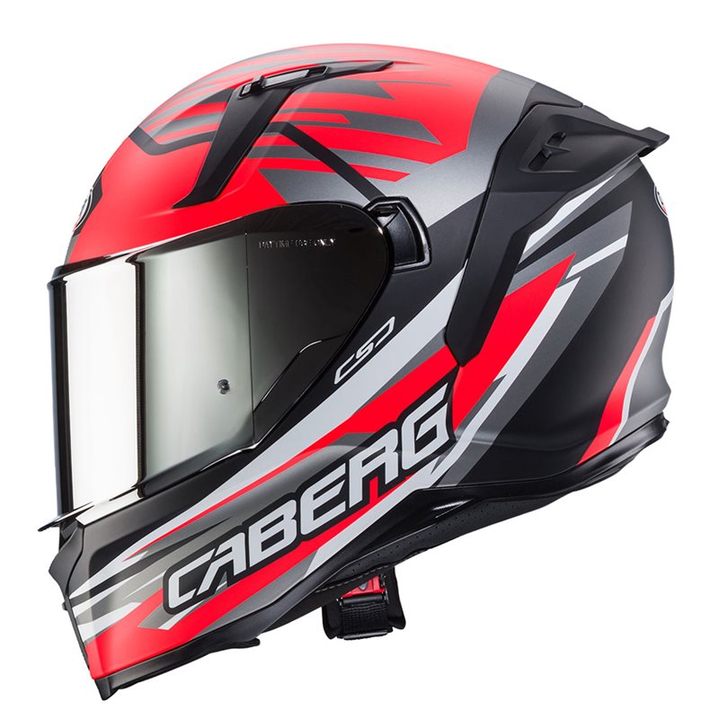 Hjälm Caberg Avalon X Kira Matt Svart/Grå/Neonröd