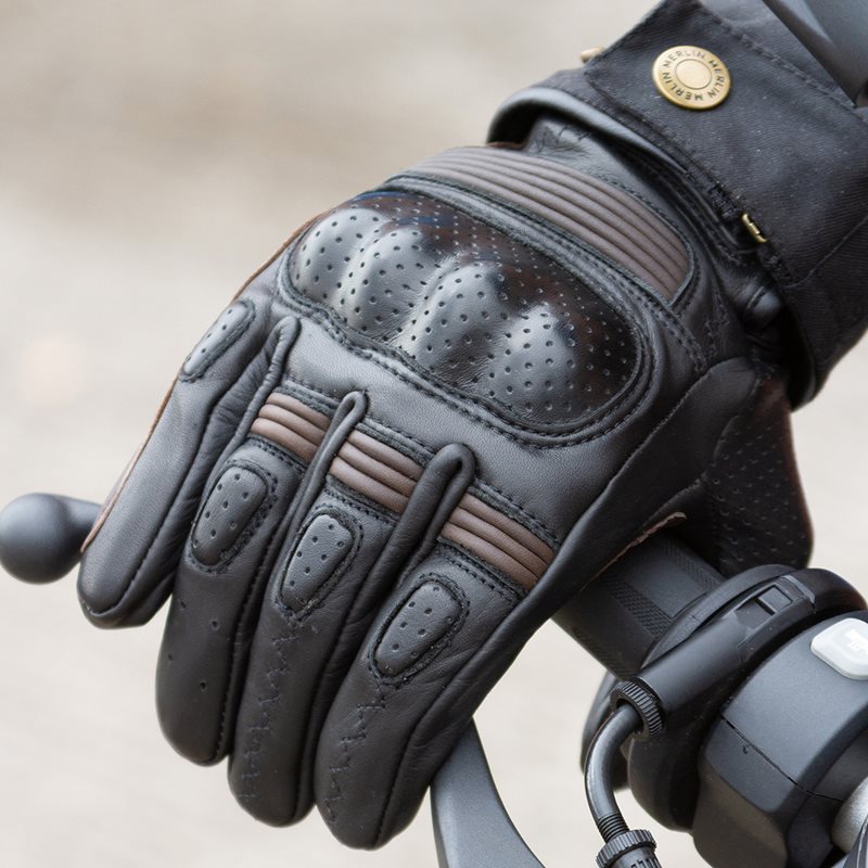 Skinnhandske Merlin Thirsk Svart/Brun