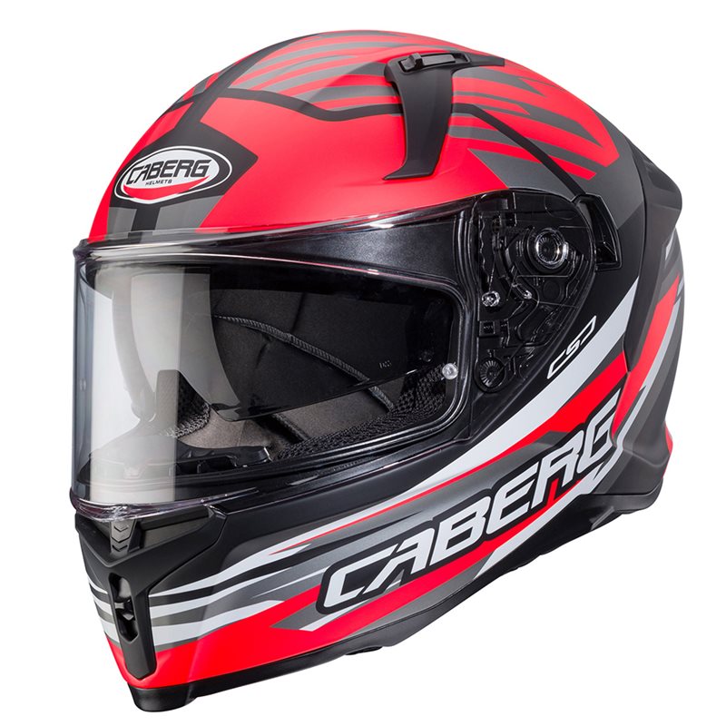 Hjälm Caberg Avalon X Kira Matt Svart/Grå/Neonröd