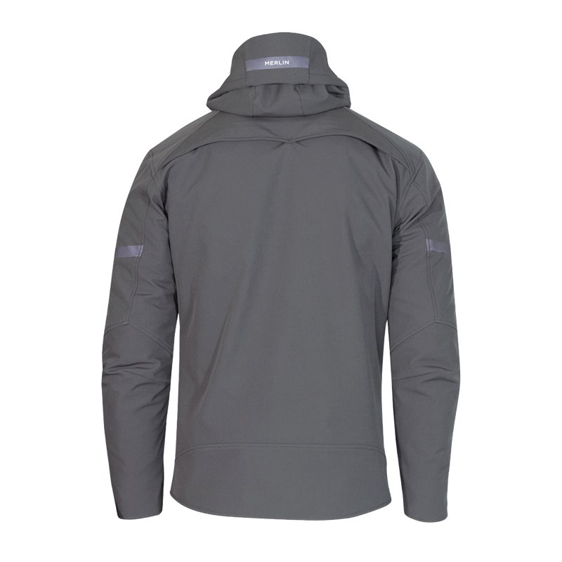 Textiljacka Merlin Flare Laminerad Grå