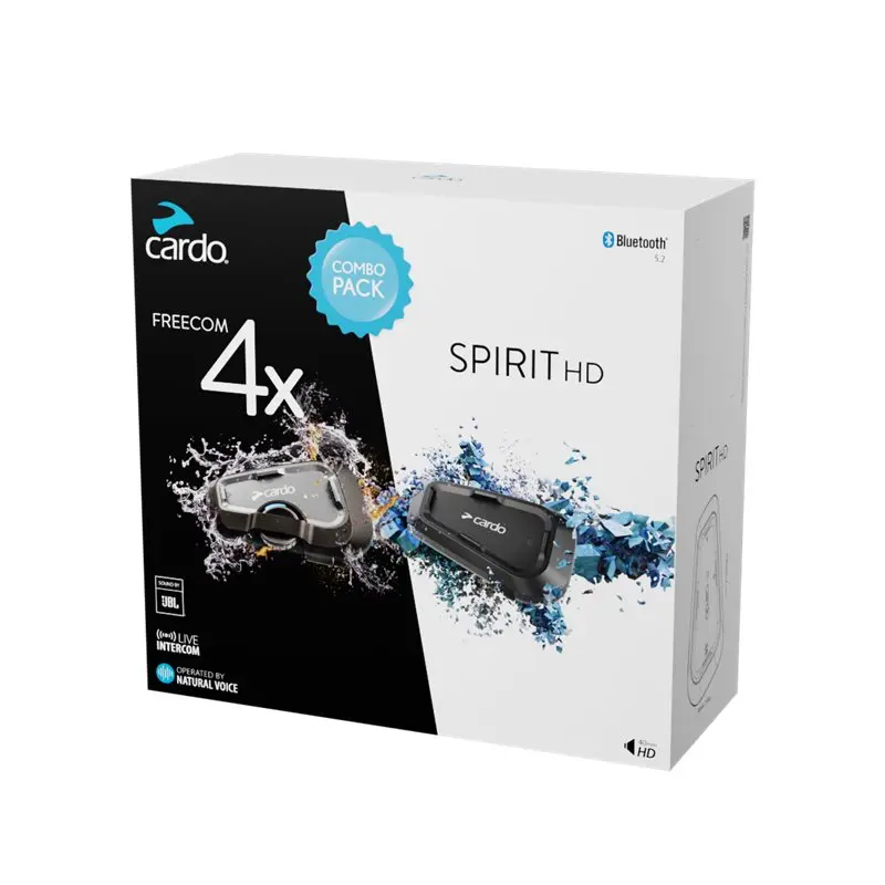 Cardo Intercom Freecom 4x & Spirit Hd Bundle