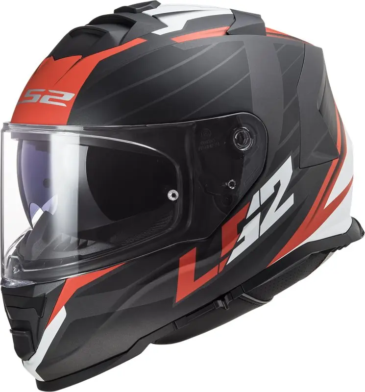 Hjälm Ls2 Ff800 Storm Ii Nerve Matt Svart/Röd