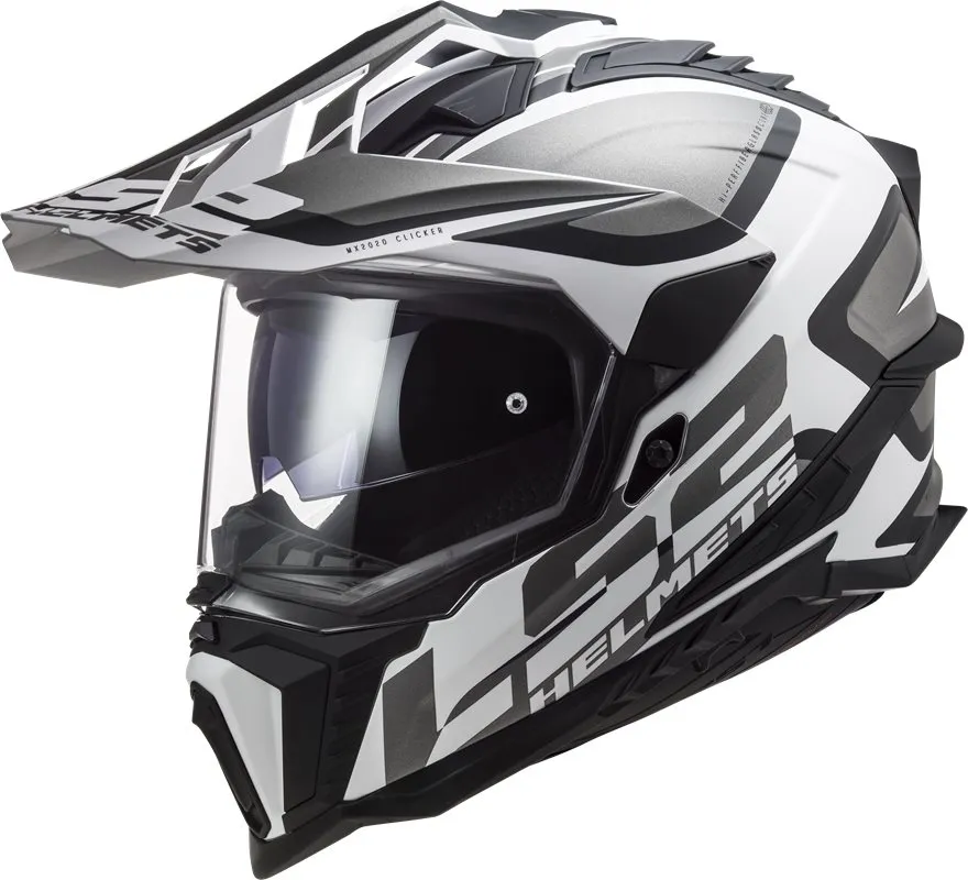 Hjälm Ls2 Mx701 Explorer Alter Matt Svart/Vit