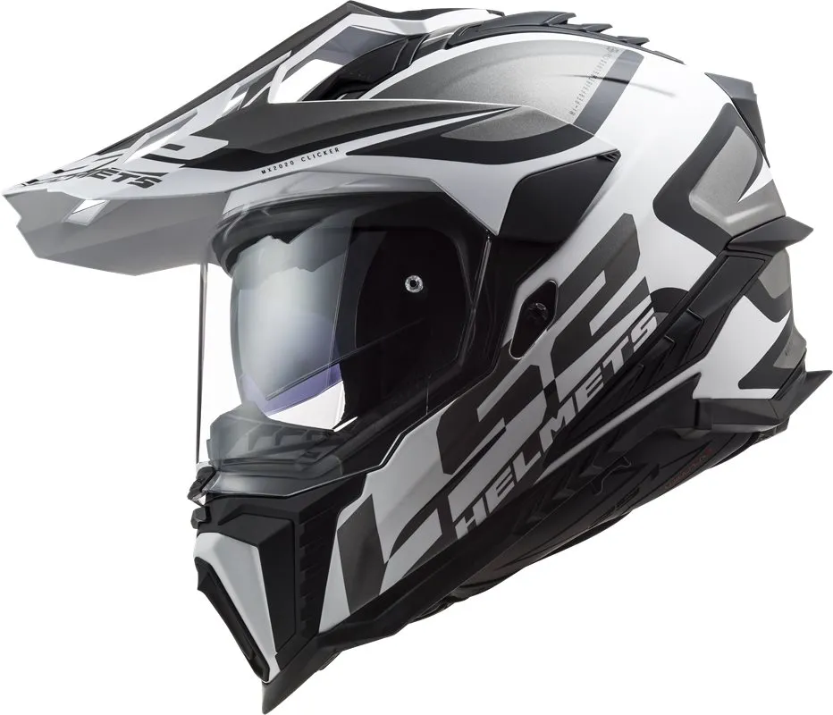 Hjälm Ls2 Mx701 Explorer Alter Matt Svart/Vit