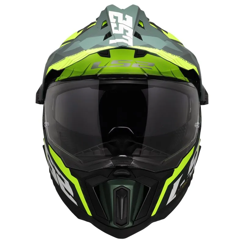 Hjälm Ls2 Mx701 Explorer Srire Grön/Gul