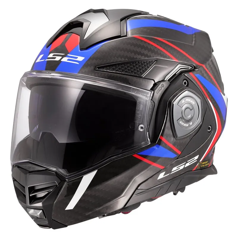 Hjälm Ls2 Ff901 Advant X Carbon Future Vit/Blå