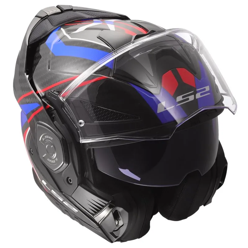 Hjälm Ls2 Ff901 Advant X Carbon Future Vit/Blå