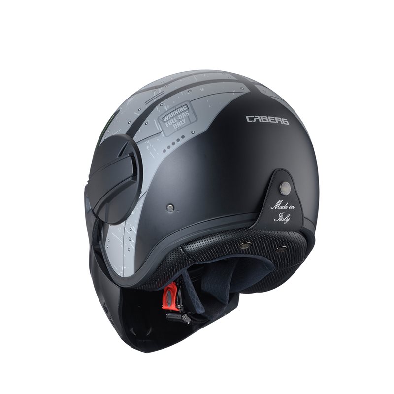 Hjälm Caberg Ghost X Vyrus Matt Svart/Grå/Grön