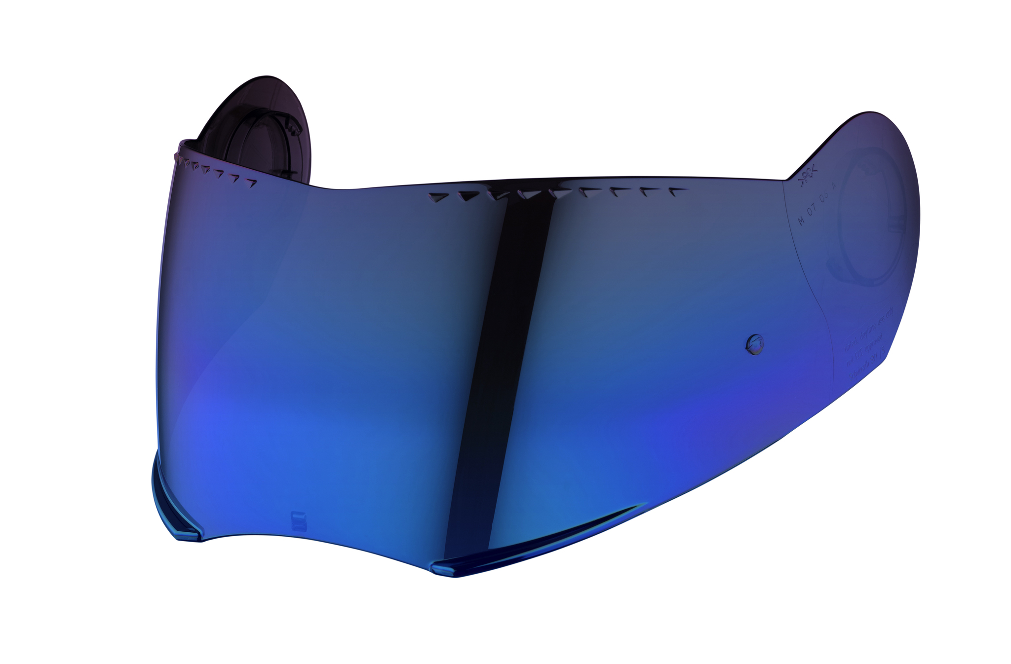 Schuberth E1 blå spegel visir, AF färdig 60-65