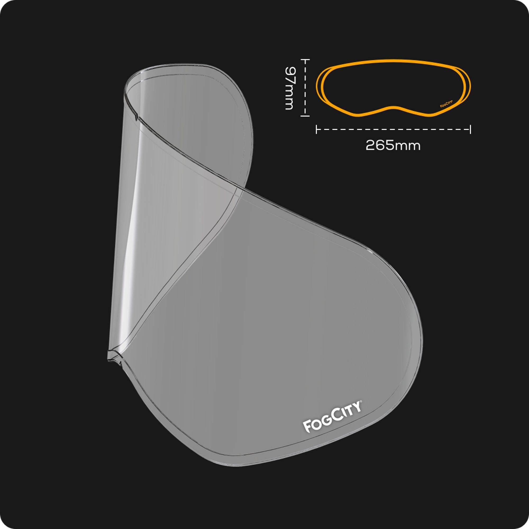 Pinlock FOGCITY Easy Universal Enduro