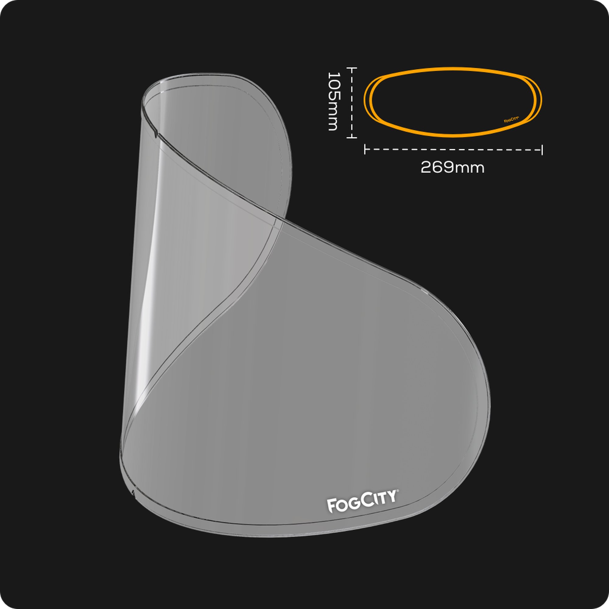 Pinlock FOGCITY Easy Universal Open Face