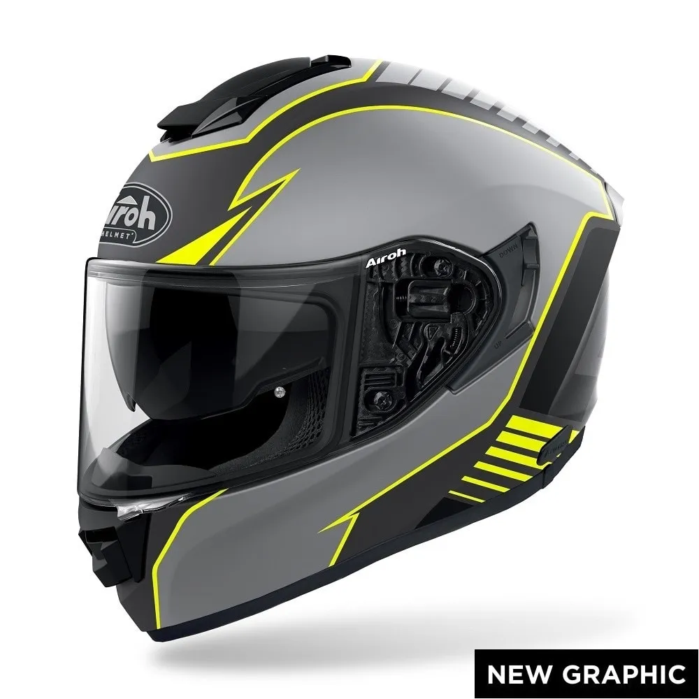 Airoh Hjälm ST501 Type gul matt