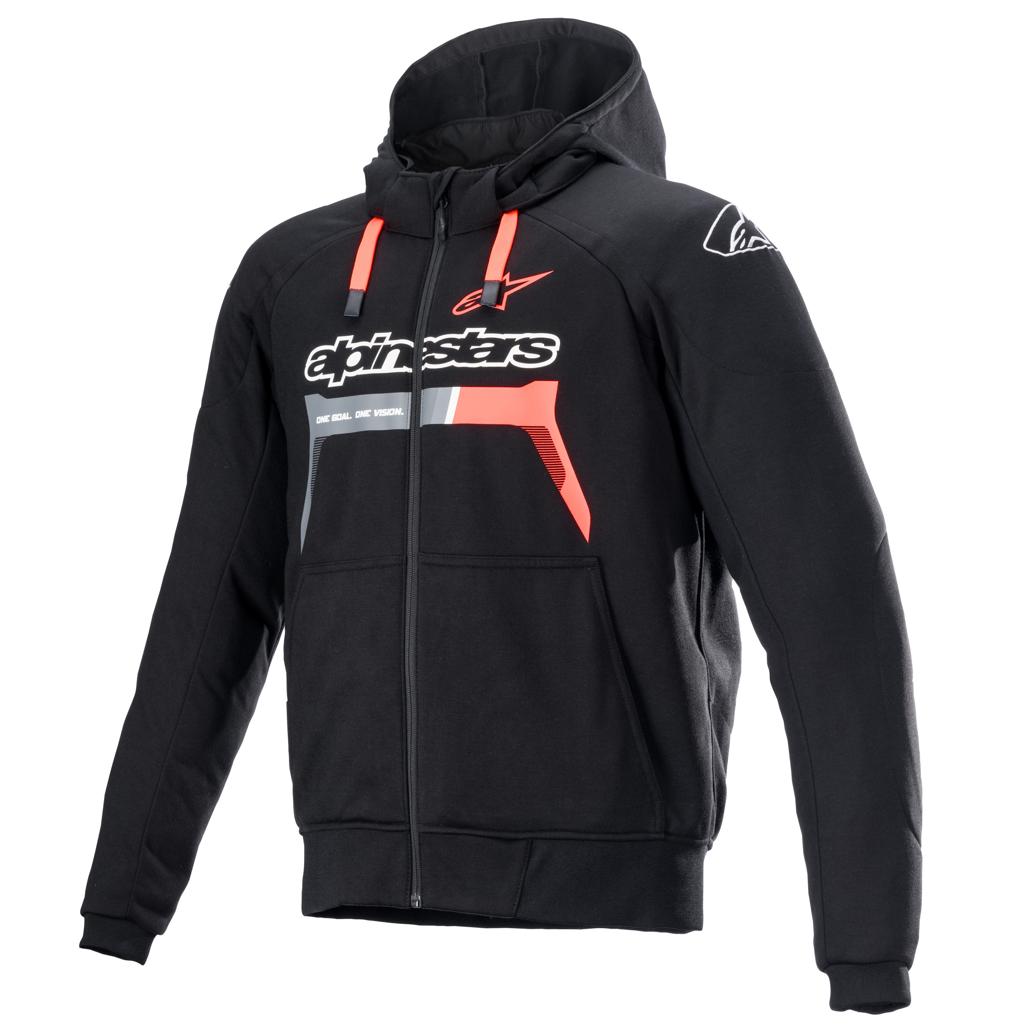 Alpinestars Hoodie Chrome Ignition Svart/Röd 