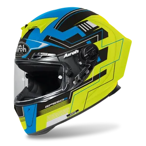 Airoh GP 550 S Challenge blå/gul matt