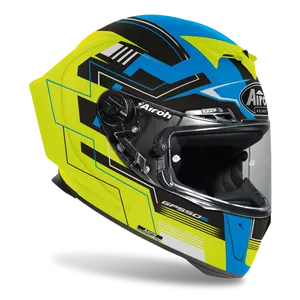 Airoh GP 550 S Challenge blå/gul matt