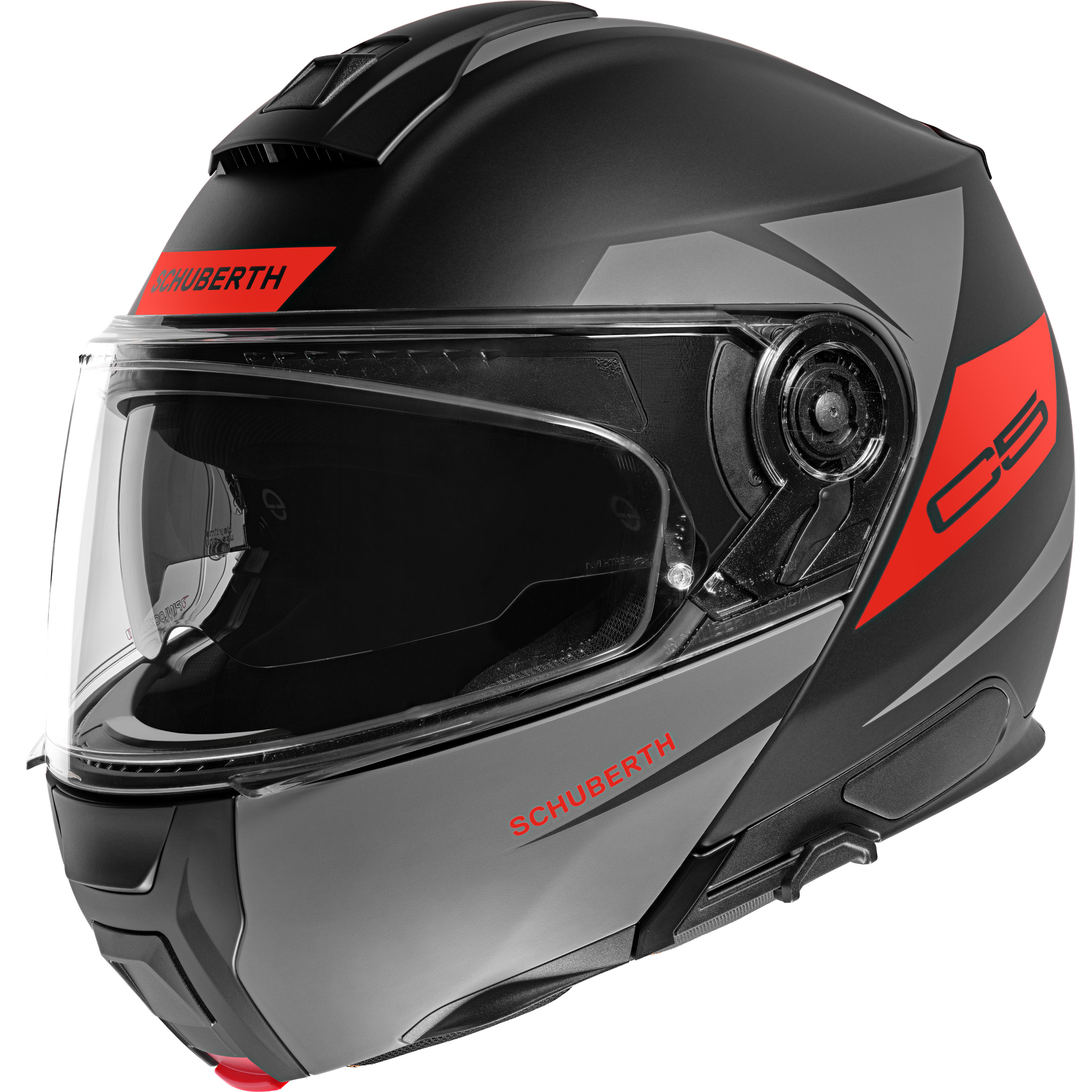 Schuberth Hjälm C5 Eclipse Antrasit Röd
