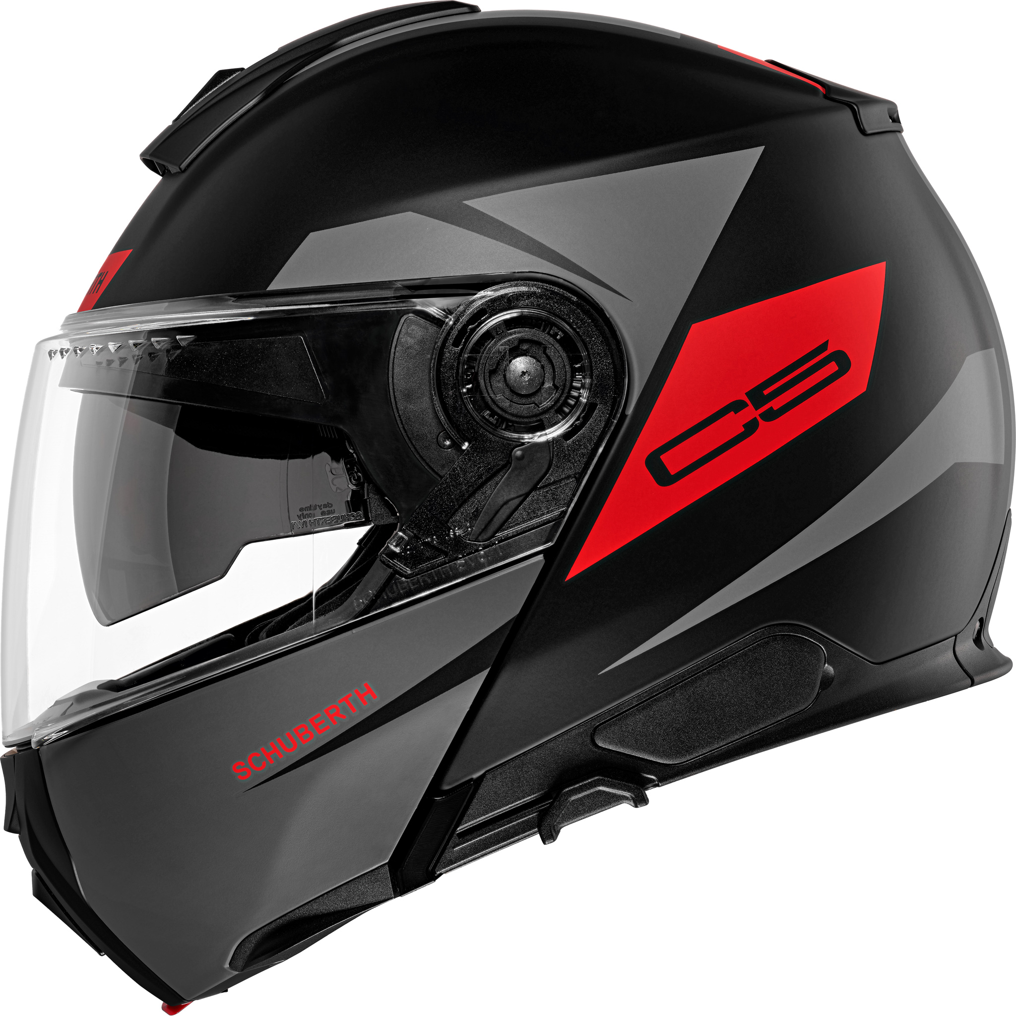 Schuberth Hjälm C5 Eclipse Antrasit Röd