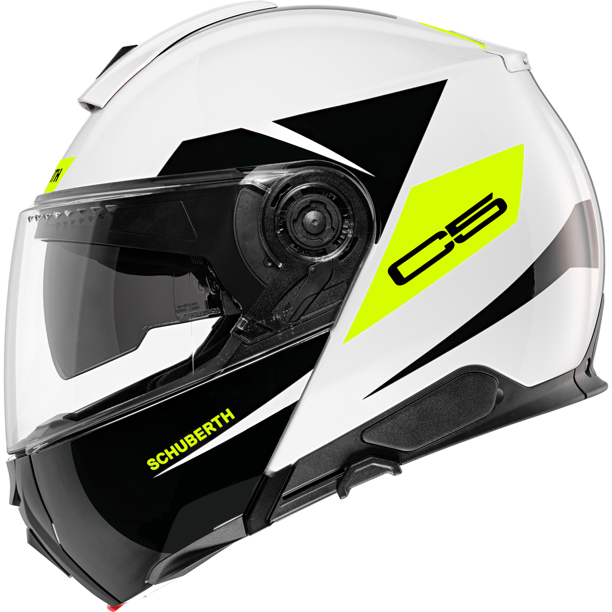 Schuberth Hjälm C5 Eclipse Gul/Vit