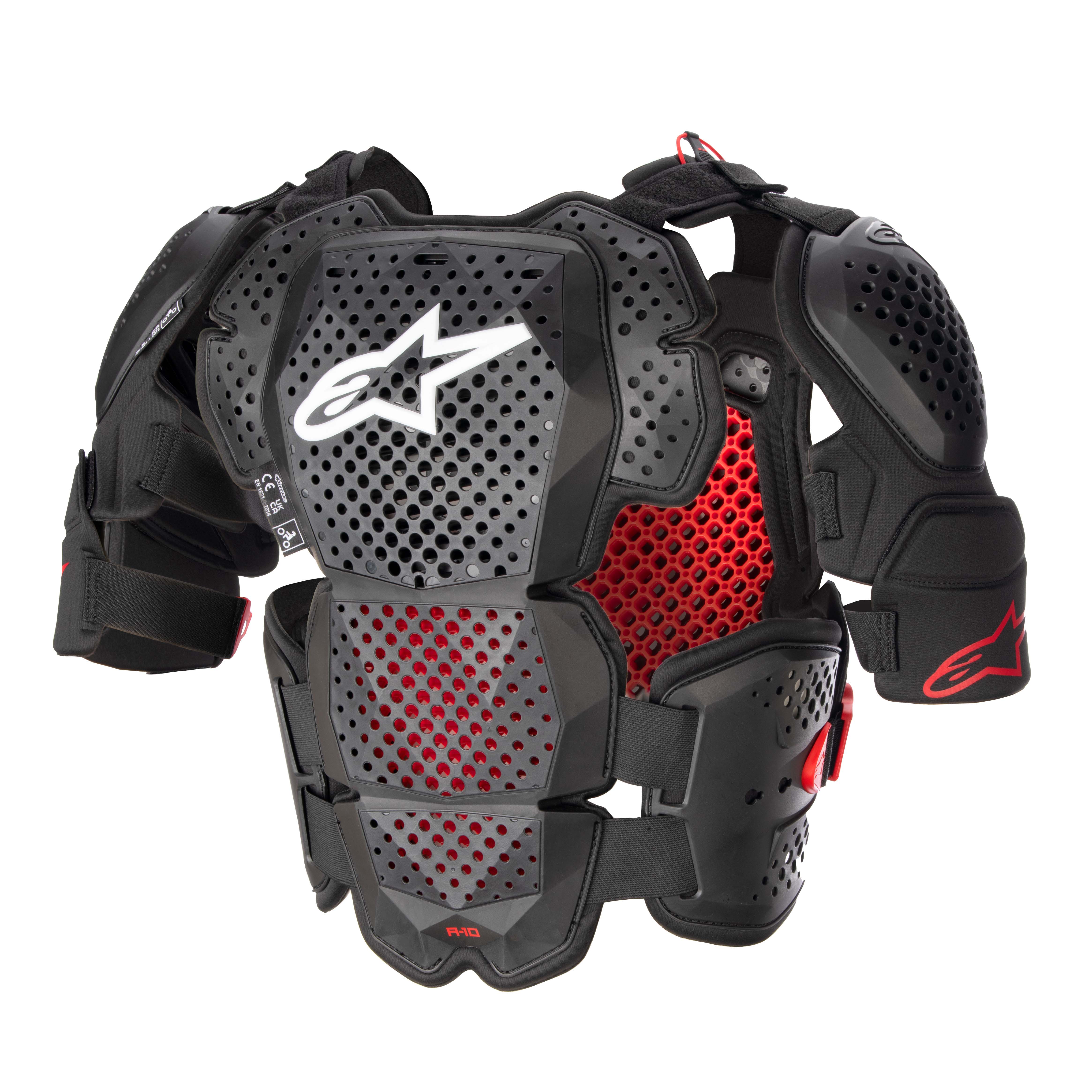 Alpinestars Skyddsväst A-10 V2 Full Chest Svart/Antrasit