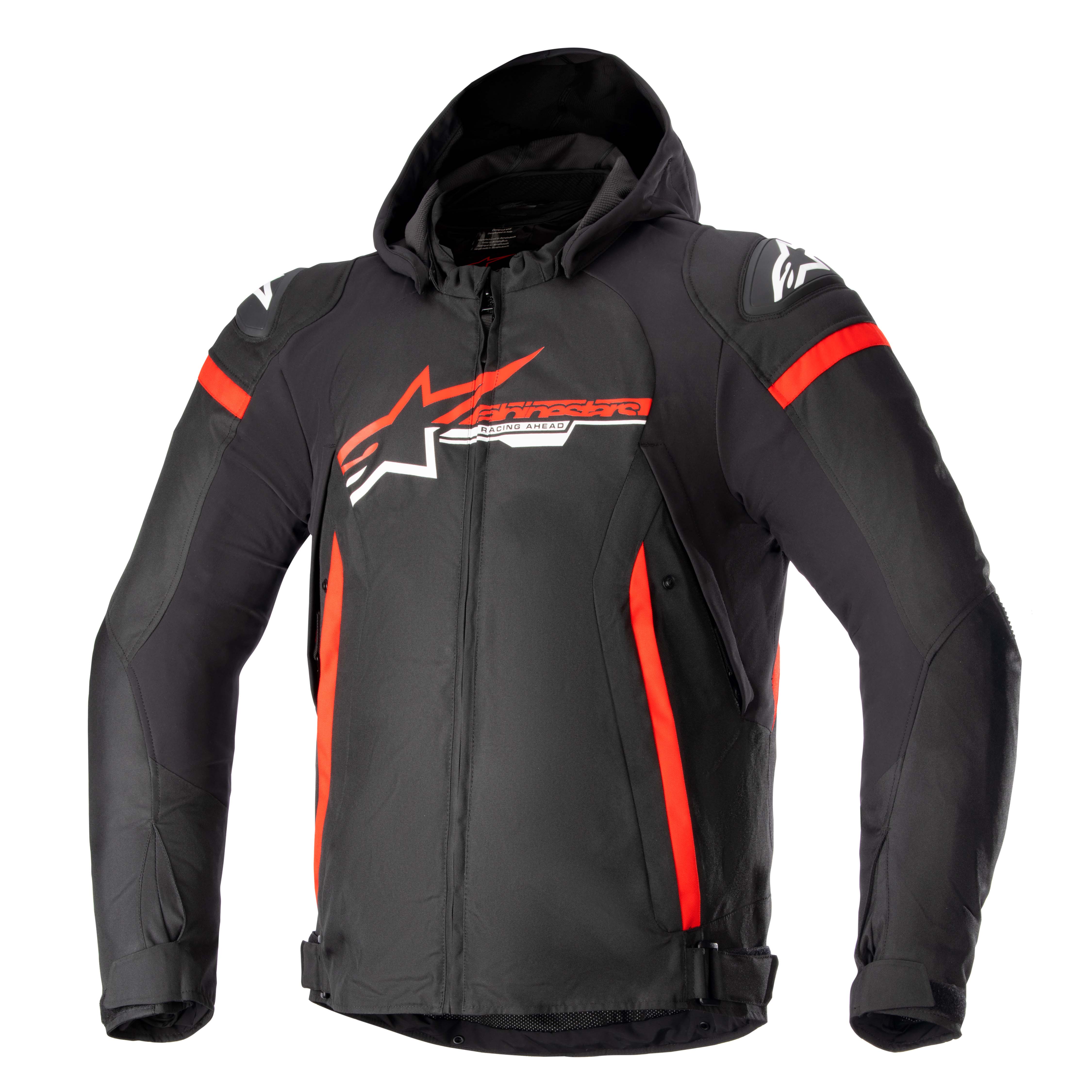 Alpinestars Textiljacka Zaca Vattentät Svart/Röd/Vit 