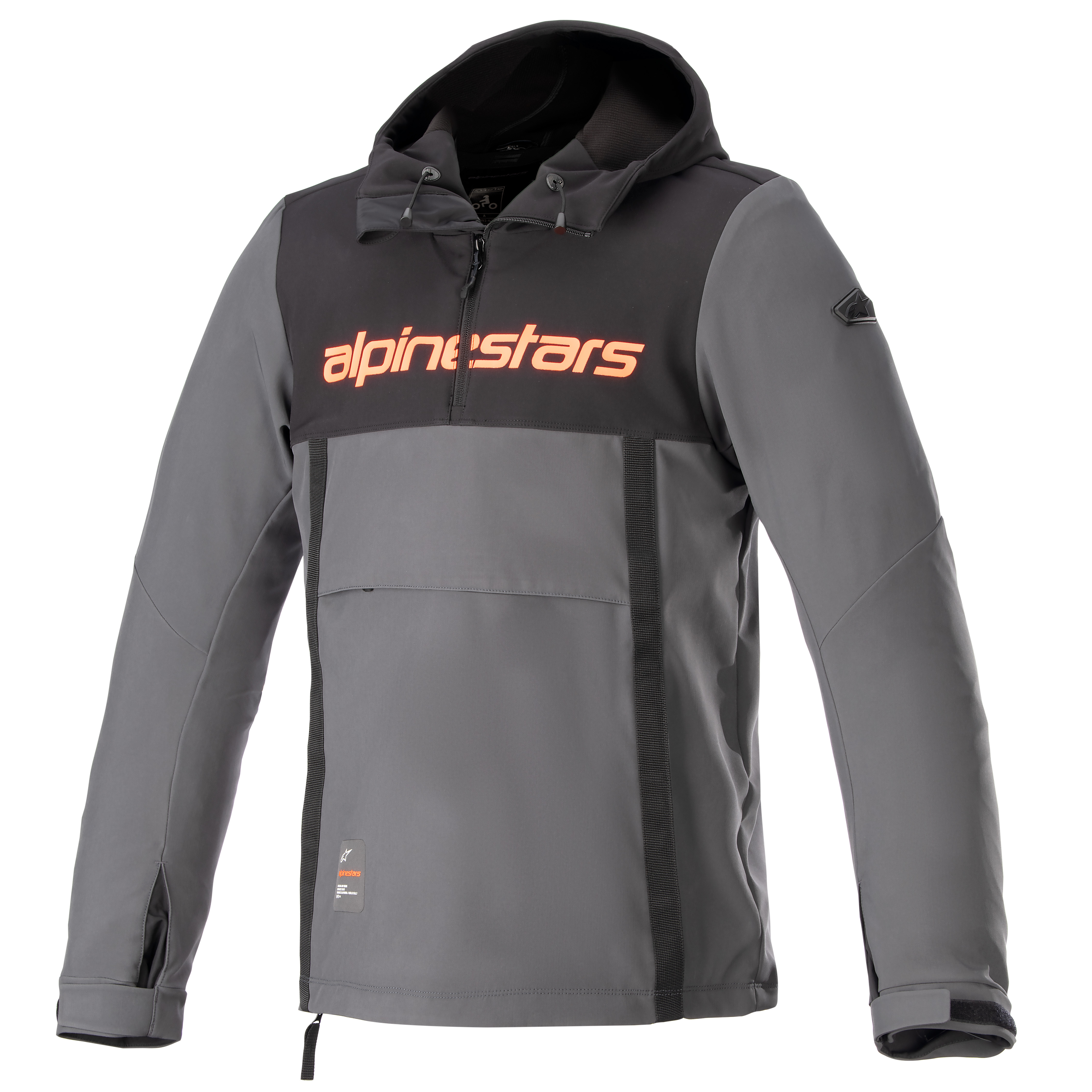 Alpinestars Hoodie Sherpa Svart/Grå/Röd 