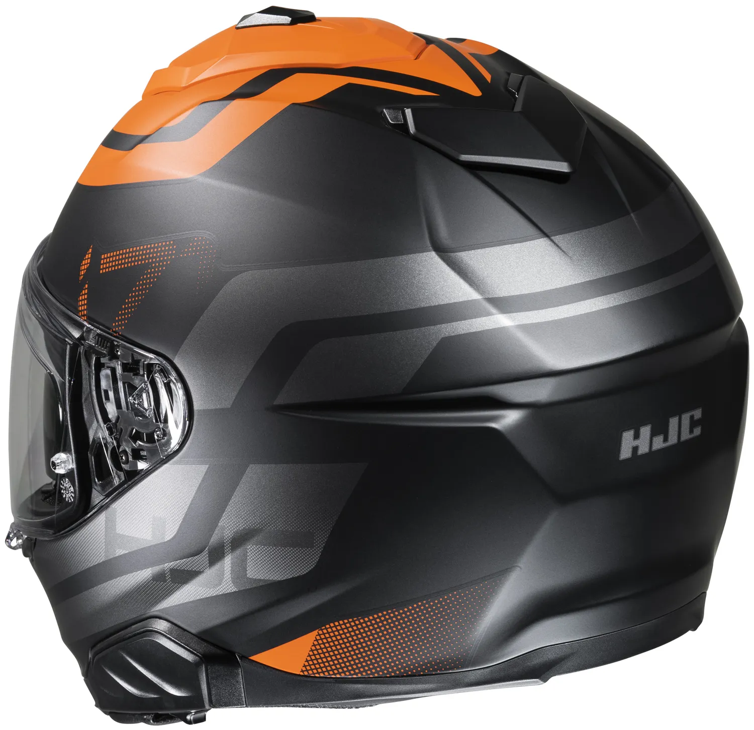 HJC Hjälm i71 Enta Orange/Svart/Grå MC7SF