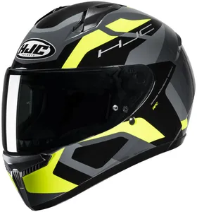 HJC Hjälm C10 Tins Svart/Fluo Gul/Grå MC3H 
