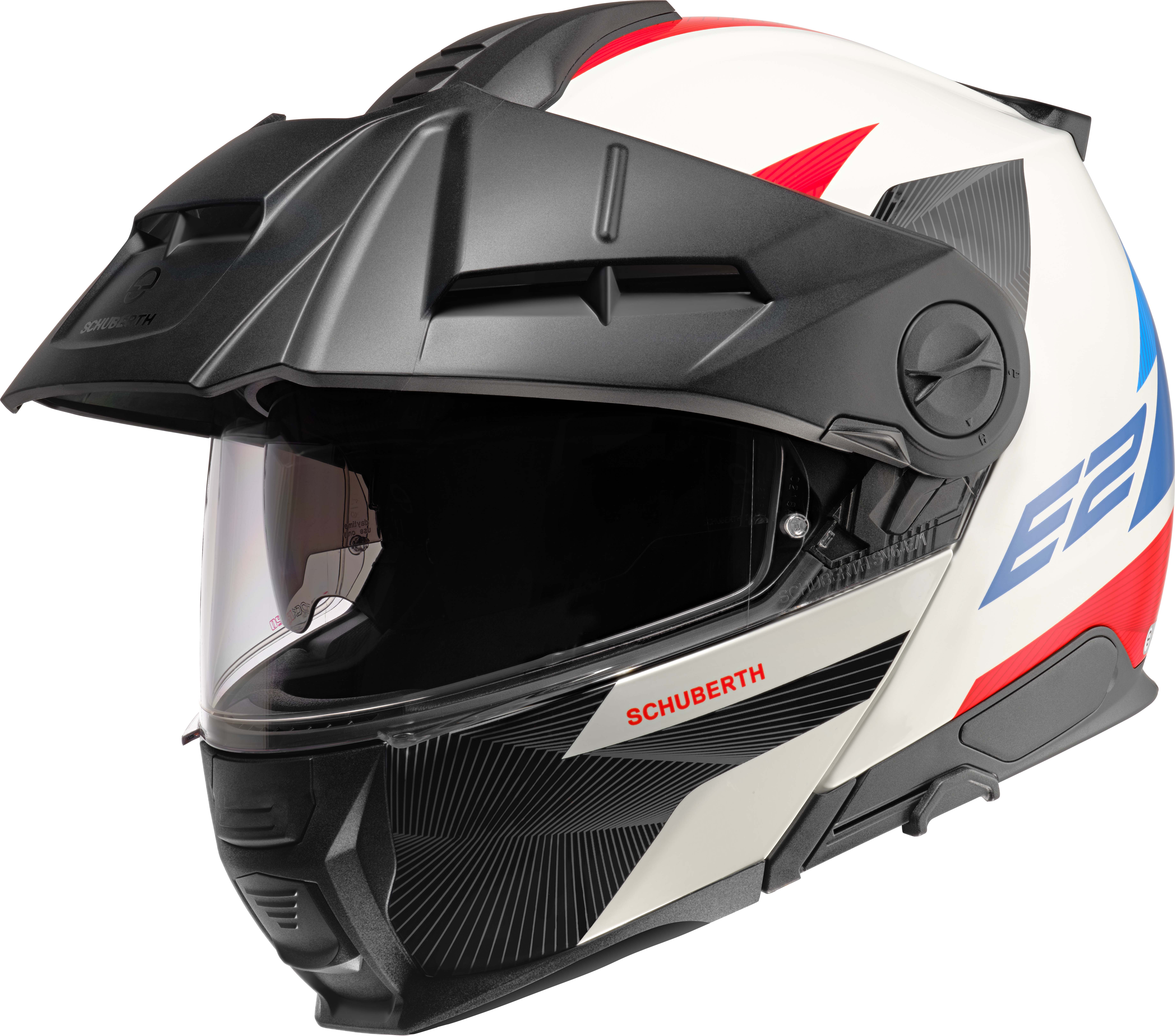 Schuberth Hjälm E2 Defender Vit/Blå